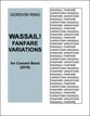 WASSAIL! FANFARE VARIATIONS Concert Band sheet music cover